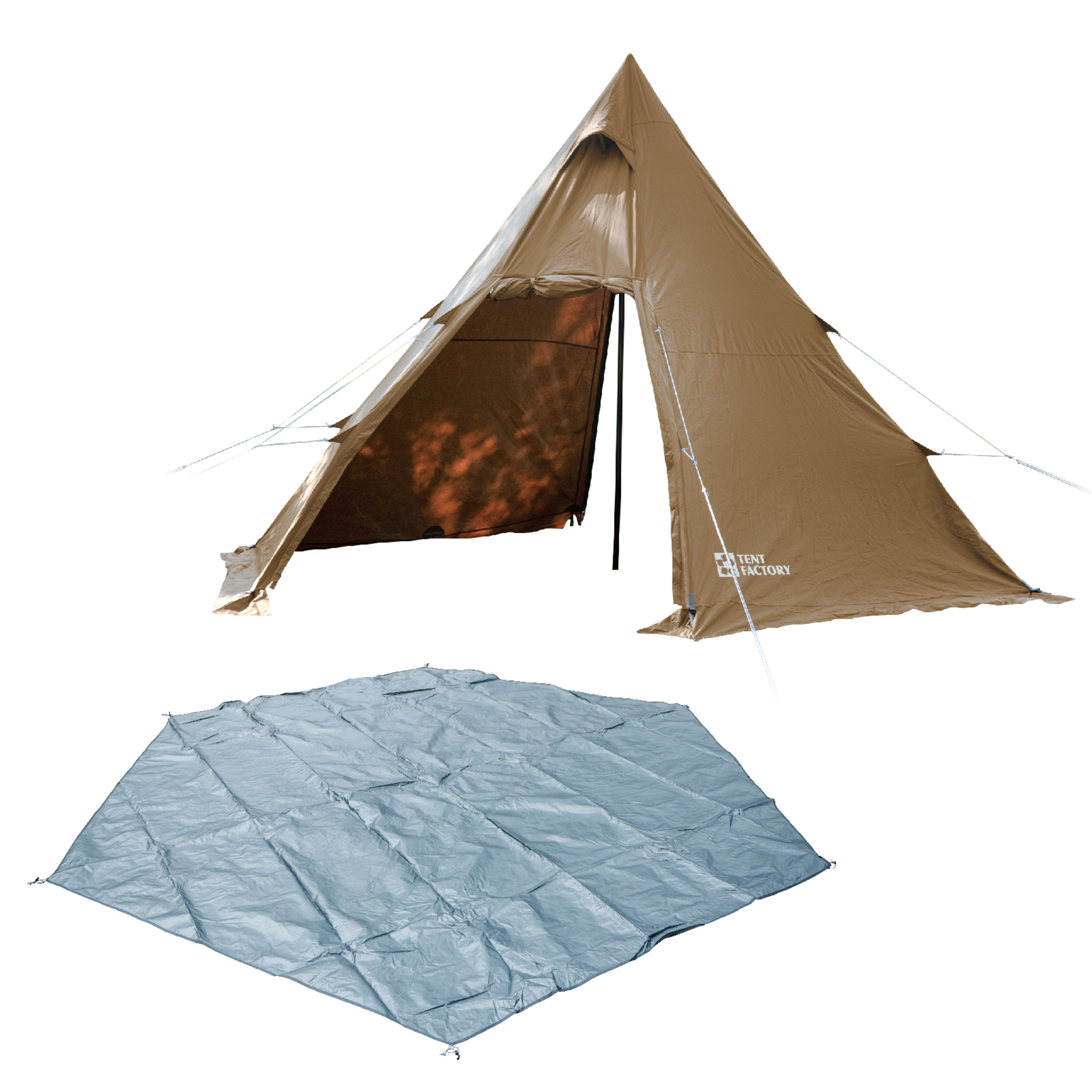 Hi-TC Wide One pole Tent R1+Ground sheet Special Set